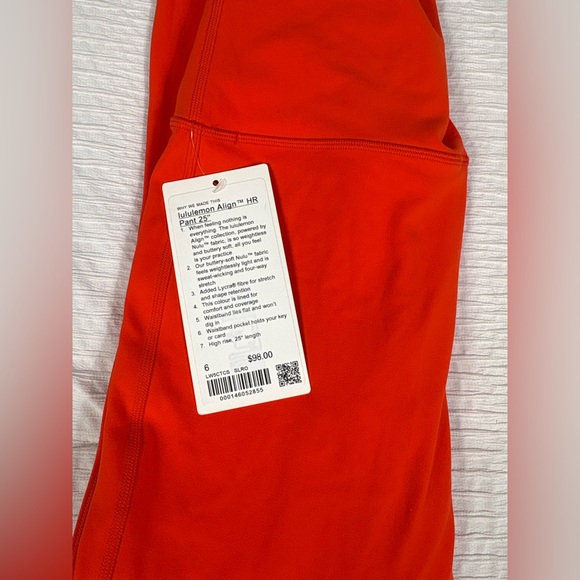 lululemon athletica Orange-Red Align High-Rise Leggings - Picture 4 of 9